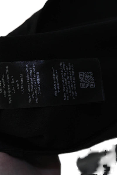 Samsoe & Samsoe Womens Flat Front Straight Leg Trouser Pants Black Size M