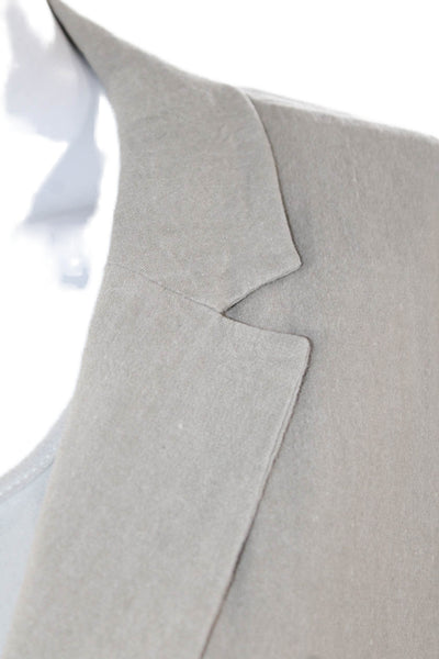Pure DKNY Womens Linen Blazer Beige Size M