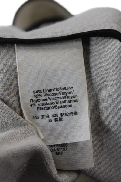 Pure DKNY Womens Linen Blazer Beige Size M