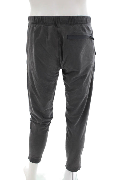 Mack Weldon Mens Cotton Elastic Drawstring Waist Athletic Pants Gray Size M