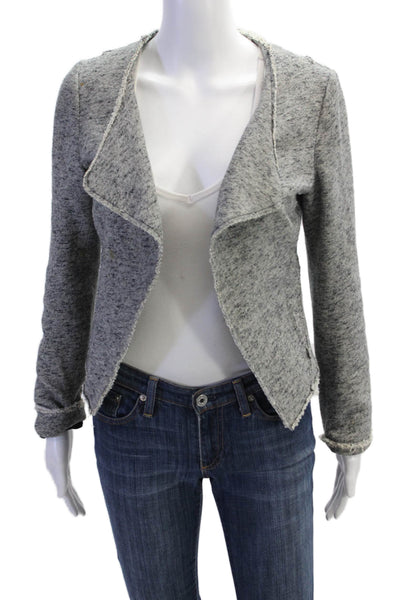 Derek Lam 10 Crosby x Intermix Womens Long Sleeve Jacket Gray Size S