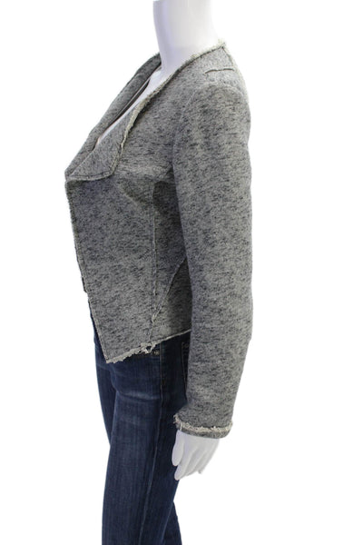 Derek Lam 10 Crosby x Intermix Womens Long Sleeve Jacket Gray Size S