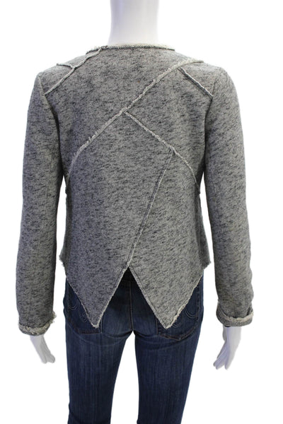 Derek Lam 10 Crosby x Intermix Womens Long Sleeve Jacket Gray Size S