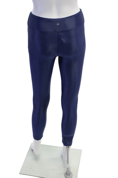 KORAL ACTIVEWEAR Womens Pull On Skinny Ankle Leggings Blue Size XS