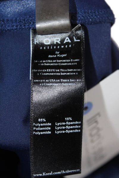 KORAL ACTIVEWEAR Womens Pull On Skinny Ankle Leggings Blue Size XS