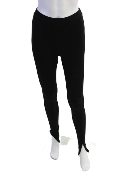 Toteme Womens Pull On Skinny Ankle Leggings Solid Black Size XS