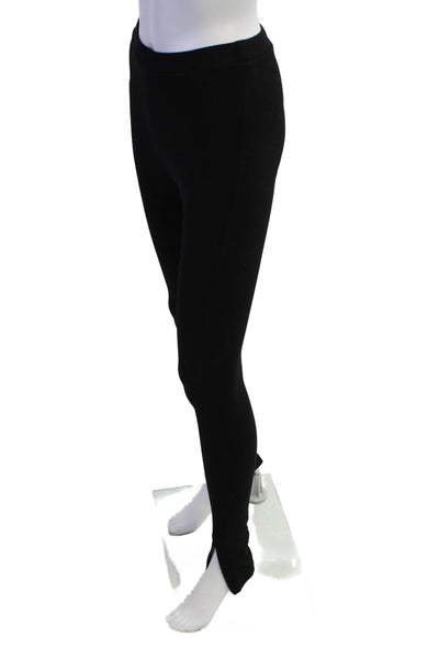 Toteme Womens Pull On Skinny Ankle Leggings Solid Black Size XS