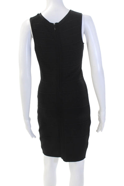 Calvin Klein Womens Sleeveless Body Con Bandage Dress Black Size Small