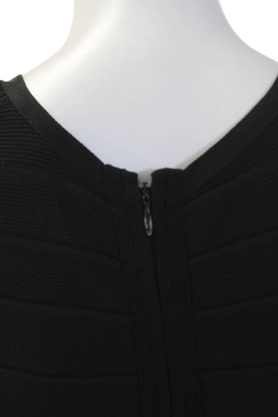 Calvin Klein Womens Sleeveless Body Con Bandage Dress Black Size Small