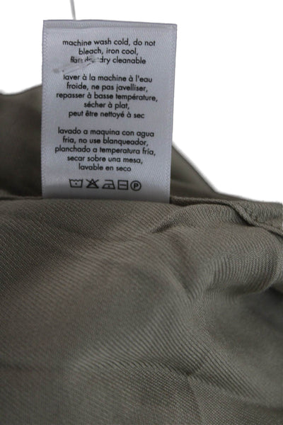 ONIA Womens Short Sleeves Button Down Shirt Tan Beige Size Extra Large