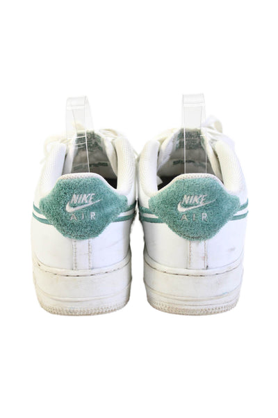 Nike Boys Lace Up Perforated Air Force 1 Low Top Sneakers White Size 7