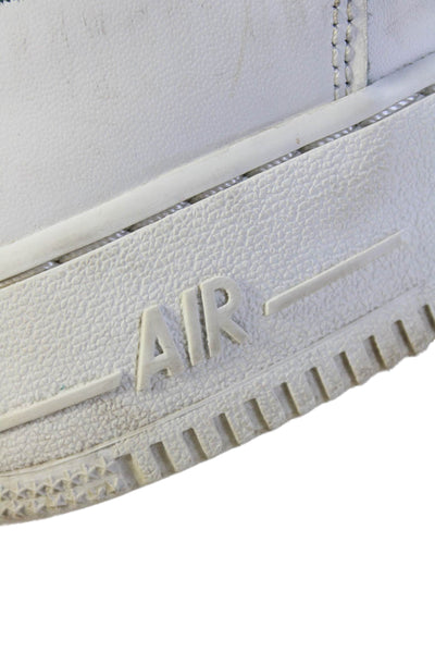 Nike Boys Lace Up Perforated Air Force 1 Low Top Sneakers White Size 7