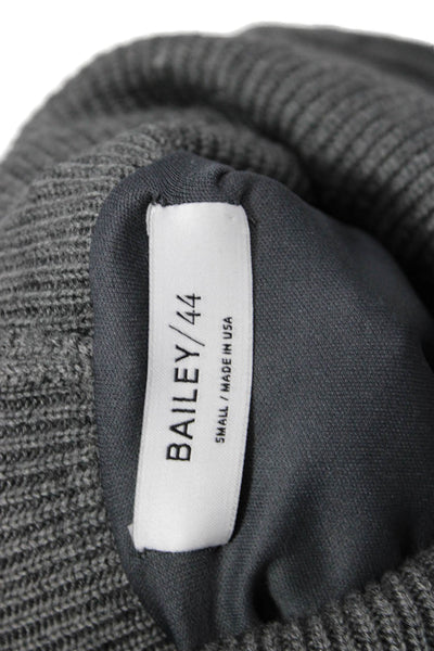Bailey 44 Womens Long Sleeve Turtleneck Layered Sweater Gray White Size Small