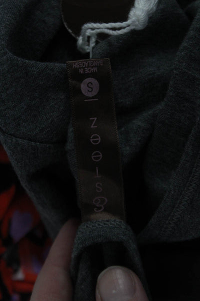 Esteez Womens Long Sleeve T Shirt Dress Gray Size S