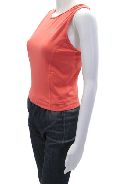 Adidas Womens Built In Bra Activewear Tank Top Coral Size L