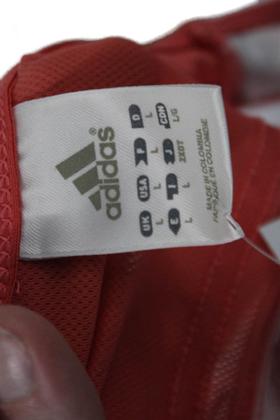 Adidas Womens Built In Bra Activewear Tank Top Coral Size L