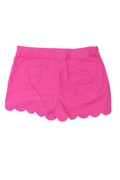 Crewcuts Girls Cotton Scalloped Trim Shorts Pink Size 10
