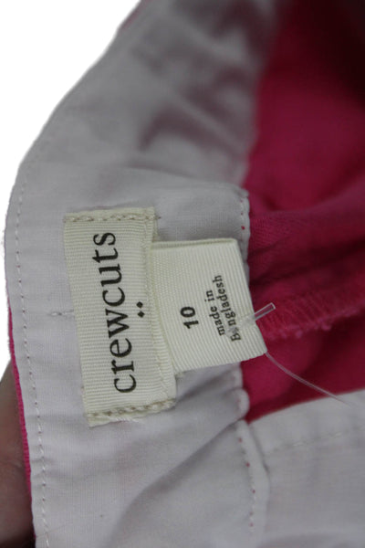Crewcuts Girls Cotton Scalloped Trim Shorts Pink Size 10
