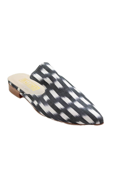 Baldiz Womens Printed Amelia Slides Shoes Black White Size 8