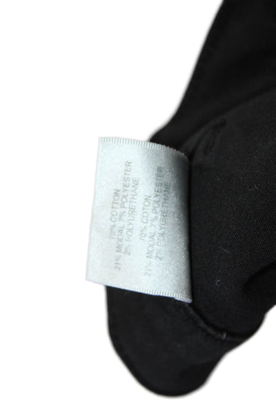 J Brand Womens Zipper Fly High Rise Straight Leg Pants Black Cotton Size 26
