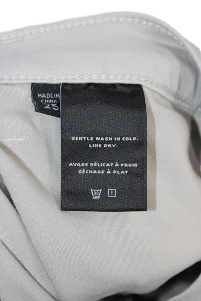 J Brand Womens Zipper Fly Mid Rise Twill Jogger Pants Gray Cotton Size 25