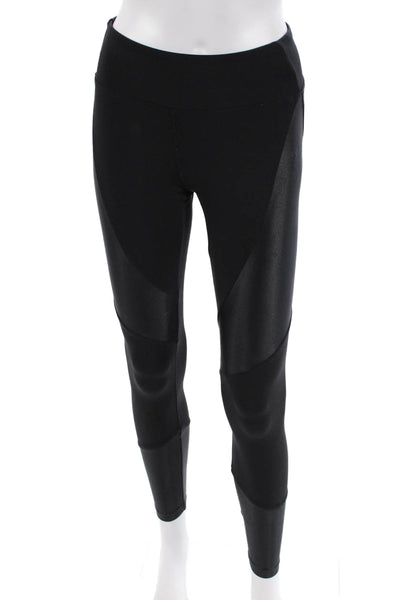 KORAL ACTIVEWEAR Womens Pull On Color Block Ankle Leggings Black Size S