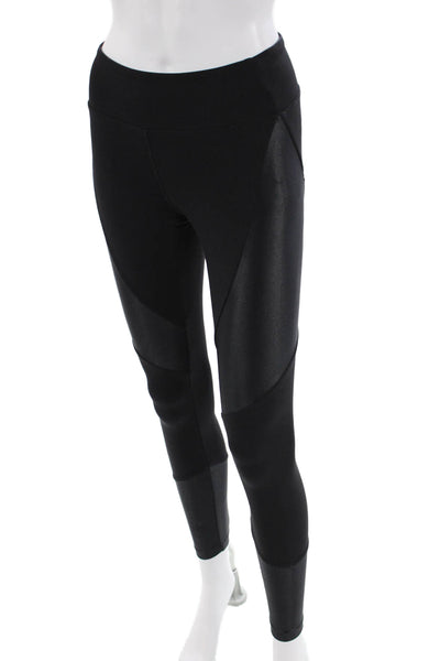 KORAL ACTIVEWEAR Womens Pull On Color Block Ankle Leggings Black Size S