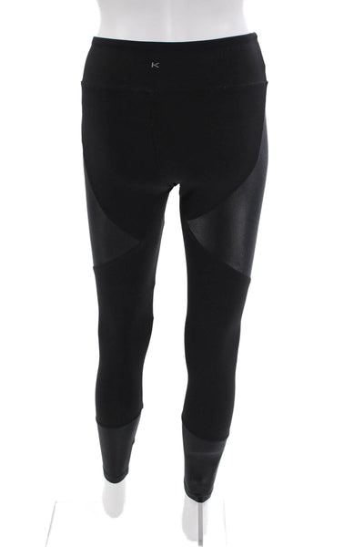 KORAL ACTIVEWEAR Womens Pull On Color Block Ankle Leggings Black Size S