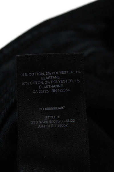 Wilfred Womens Cotton Zip Button Straight Leg Lined Pants Black Size 06