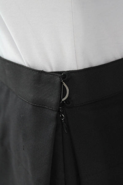 3.1 Phillip Lim Womens Side Zip Tiered Knee Length Skirt Black Wool Size 6