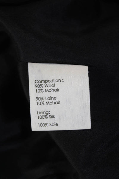 3.1 Phillip Lim Womens Side Zip Tiered Knee Length Skirt Black Wool Size 6
