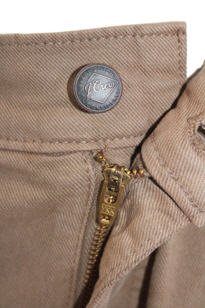 J Crew Mens Cotton Straight Leg Denim Jeans Brown Size 33X30