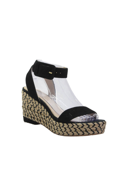 Paloma Barcelo Womens Ankle Strap Wedge Sandals Beige Size 38 8