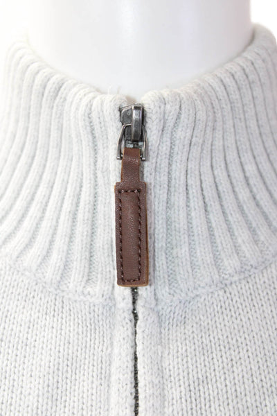 Brandy Melville Womens Cotton Stripe High Neck Sweater Gray Size OS