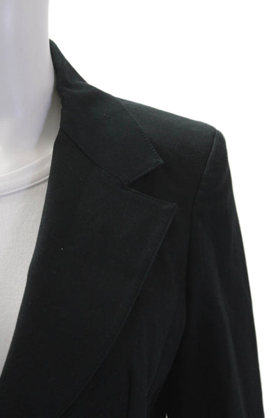 Just Cavalli Womens Single Button Notched Lapel Blazer Jacket Black Size IT 42
