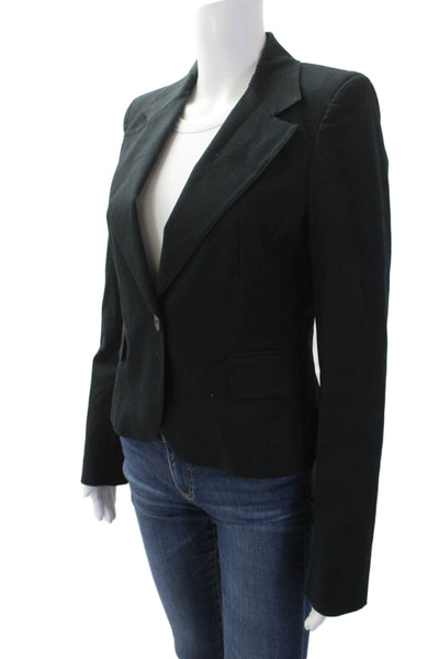 Just Cavalli Womens Single Button Notched Lapel Blazer Jacket Black Size IT 42