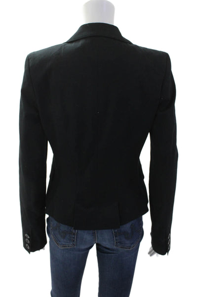 Just Cavalli Womens Single Button Notched Lapel Blazer Jacket Black Size IT 42