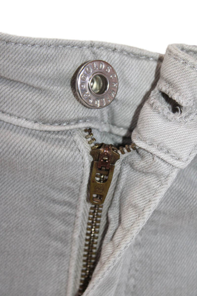 AG Adriano Goldschmied Womens Zipper Fly Mid Rise Skinny Jeans Gray Size 26