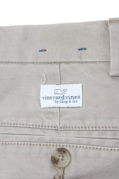 Vineyard Vines Childrens Boys Slim Leg Khaki Pants Beige Size 14