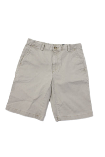 Vineyard Vines Childrens Boys Chino Shorts Beige Cotton Size 14