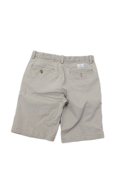 Vineyard Vines Childrens Boys Chino Shorts Beige Cotton Size 14