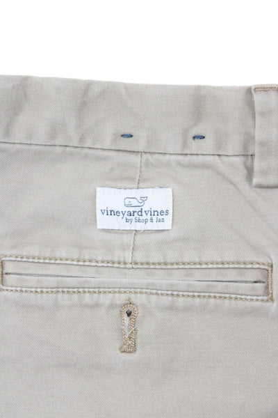 Vineyard Vines Childrens Boys Chino Shorts Beige Cotton Size 14