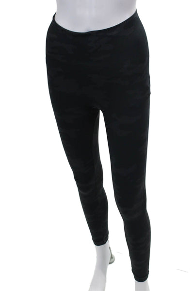 SPANX® Womens Camouflage Print Cropped Leggings Black Grey Size Extra Small