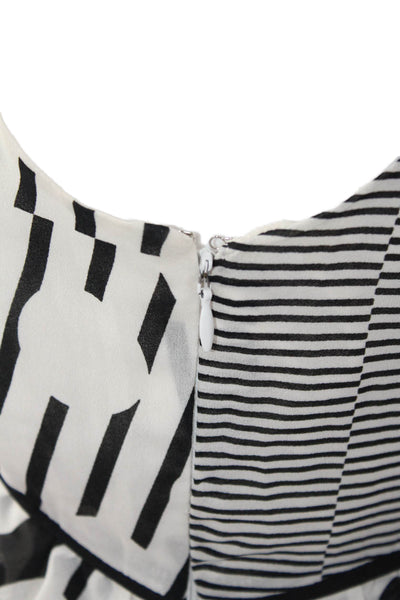 Maeve Anthropologie Womens Polka Dot A Line Maxi Dress Black White Size 2
