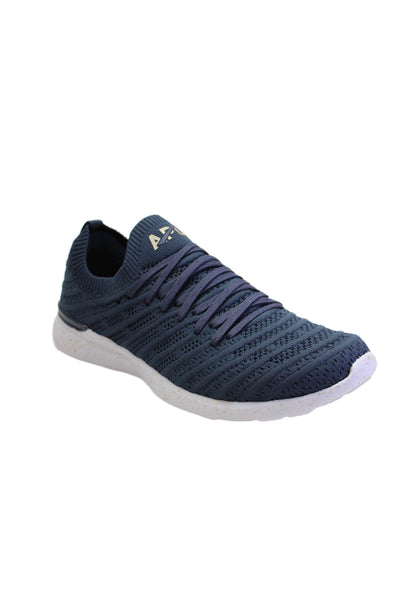 Athletic Propulsion Labs Mens Lace Up Low Top Techloom Sneakers Blue Size 7.5