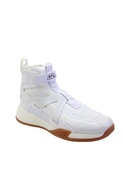 Athletic Propulsion Labs Mens Leather Super Future Sneakers White Size 7