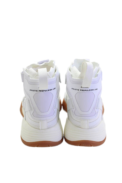 Athletic Propulsion Labs Mens Leather Super Future Sneakers White Size 7