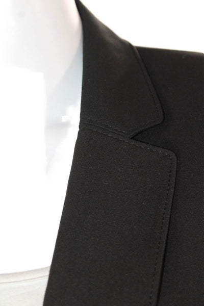 Catherine Catherine Malandrino Womens Open Front Blazer Black Size 12