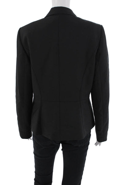 Catherine Catherine Malandrino Womens Open Front Blazer Black Size 12