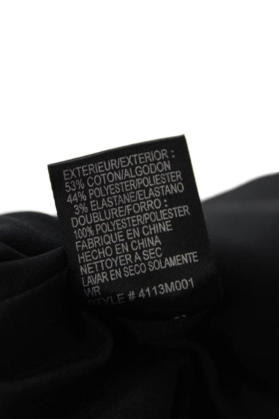 Catherine Catherine Malandrino Womens Open Front Blazer Black Size 12